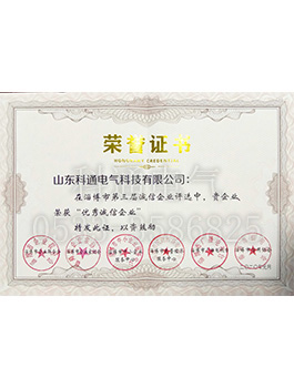 2020年1月优秀诚信企业证书-1